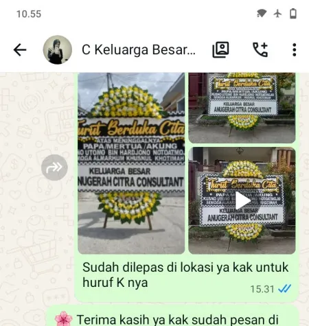 Pengiriman Papan Bunga Duka Ciwangi Bungursari