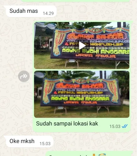 Pengiriman Papan Bunga Ciwangi Bungursari
