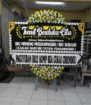 Papan Bunga di Ciwangi Bungursari
